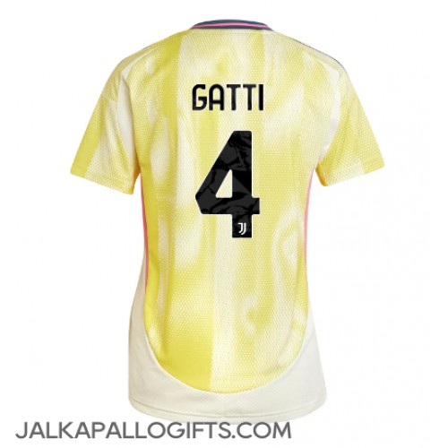 Juventus Federico Gatti #4 Vieraspaita Naiset 2024-25 Lyhythihainen